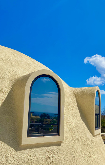 Les Domes d'Albion - Dome vu de la terrasse