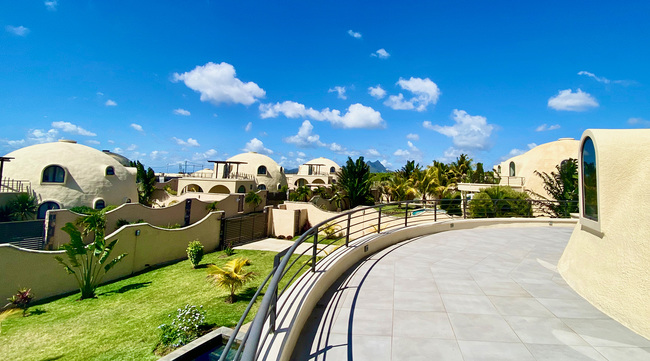 Les Domes d'Albion - Dome vue de la terrasse