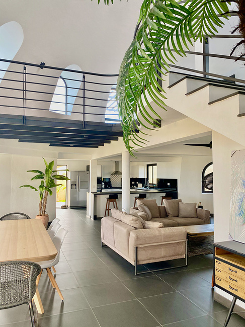 Les Domes d'Albion - Living & Cuisine