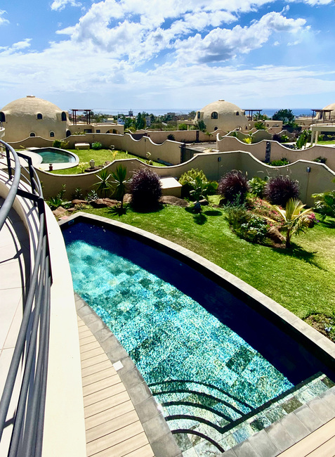 Les Domes d'Albion - Jardin et piscine