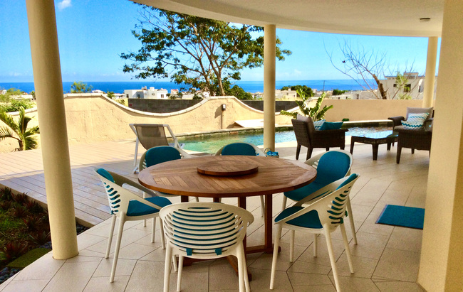 Les Domes d'Albion - Terrasse et vue sur mer