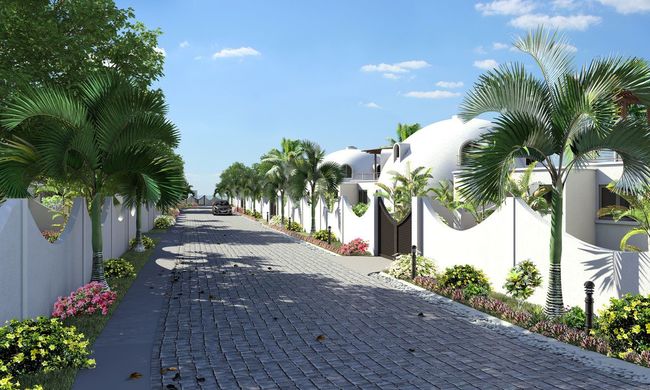 Les Domes d'Albion - aménagement extérieur